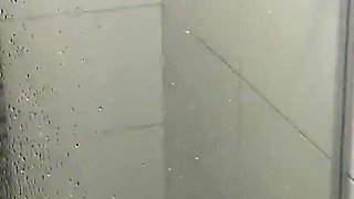 Latina with a Huge Ass Is Spied on in the Bathroom While Bathing - Porn in Spanish