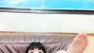 Korean girlfriend getting fucked on cam - masturbation