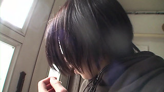 Sexy Japanese milf Rei picked up and banged by a stranger