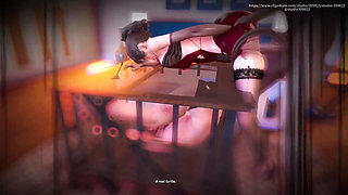 B033 Ntr Husband Locked in Cage by Wife to Watch Him Having Sex with Lover