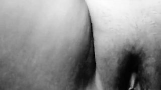 Desi chubby wife masturbating her both holes.