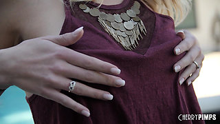 Petite Macy Meadows Romantic Lovemaking Ends with Cum on Her Face!