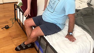 Blonde wife paddled for breaking the rules