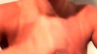 Busty brunette babe tease you with her big boobs