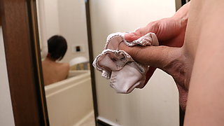 Asian mature receives great inches down her furry pussy