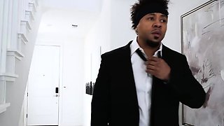 Cheating wife Gigi prepares her butt hole for a BBC