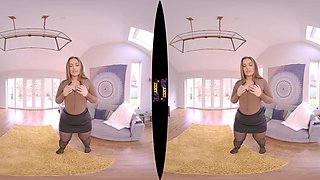 Big Treat - Stripping Busty Babe in HD VR - SexLikeReal