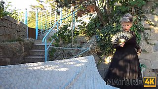Mature4k. vaGina Becomes wet as grandmother female sees man to be carnal