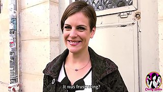 Big Ass Short Hair Brunette Gets Hardcore Dp