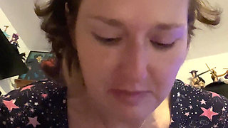 Huge Piss From My Bushy Pussy in My Mate’s Bedroom as the Bathroom Was Occupied!