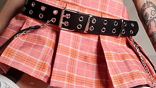 Sweet Slut in Stockings and Small Thongs