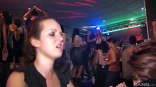 Reality porn video with group fucking in the night club - HD