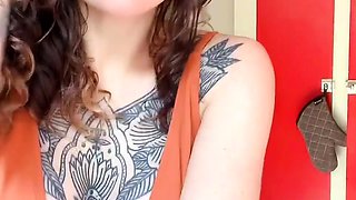 Amateur striptease and Solo masturbation