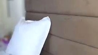 Blonde tight pussy babe solo toy fun in glamour masturbation