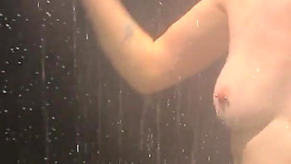 Two Lesbian's Wet, Soapy, Horny Shower