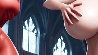 Hot Demon Women Bouncing Huge Boobs (ai Animation)