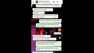Chat with My Little Stepsister with Happy Final - Nati Sweet - Natasha Caseros