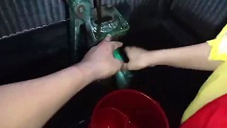 Deshi Girlfriend Bathroom Fuck - Doggy Style & Masturbating Indian College Teen