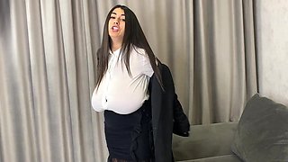 POV BBW with Massive Tits Solo - Bbw monster tits striptease