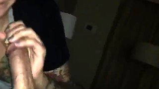 Trashy White Waitress Deepthroats