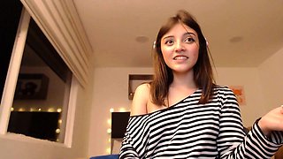 Jessy funny amateur teen brunette toying