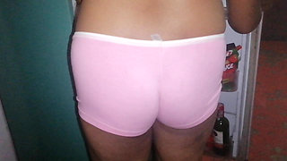 Father in Law's Gigantic Dick Hangs Out Under His Sarom for Step Daughter