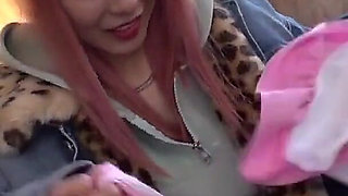 Part 1【flashy Hair, Bald-pussy, Huge-tits Gal】