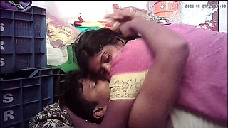 Indian village house wife hot kissing ass