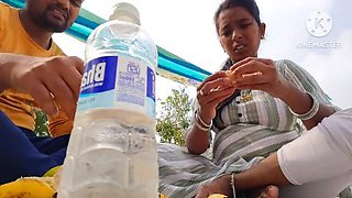 Indian Bhabhi Big Boobs Sucking - Desi Aunty Outdoor Sex with Young Boy Hindi Movie