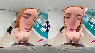 Busty stunner taunts and fucks successful fellow by the pool - tmwvrnet