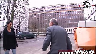 German Grandpa Asks Wife On The Street For Sex