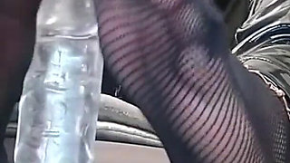 (83) Footjob Black Nylon1