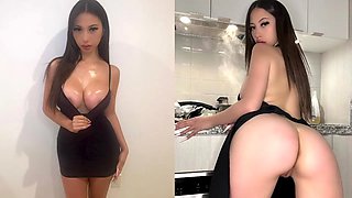 Busty Asian model gets pounded