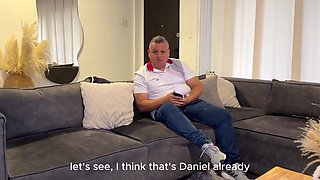 Stepdad brought this busty latina home and she seduces me into fucking her