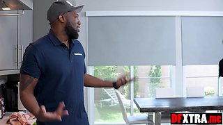 Housewife banged by the BIG BLACK DICK repairman