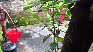 Desi Aunty Takes Bath After I Fuck Her Tight Pussy Doggy Style - SAFI TV