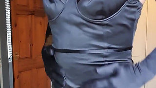 Indulging with my satin fetish, do I have you on edge?