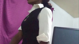 18 Year Old Horny School Girl, Sucks and Ride Cock for a First Time, Her Face Shows Enjoyment with Older Man