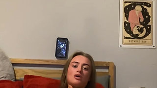 Tattooed goth slut fingers deep and body trembling on cam