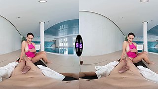 Vixi Rafi enjoys sensual sex in the pool