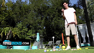 Sweet Little Easter Bunnies Get Their Hung Stepbro to Fuck Them Silly