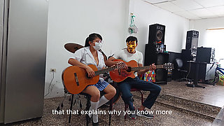 Private lessons - teacher fucks his student at home