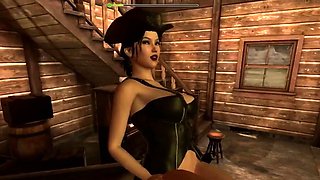 Sexy Cowboy Woman 3D Animation Porn