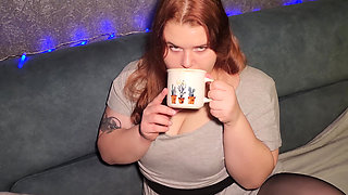 Teacher Fucks a Plump, Beautiful Redhead Student in All Positions for a Grade Before New Year's Eve