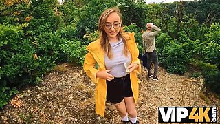 VIP4K. Her Idiot Boyfriend Throws a Fit - She Keeps Riding Anyway