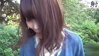 Slutty Asians. Shy masturbation in the car