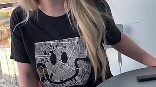 Platinum-blonde Honies Coco Lovelock And Haley Spades In San Diego