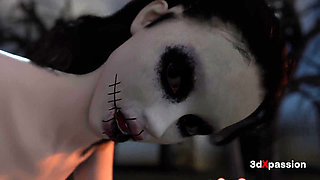 Alloween Orgy on the Bare Ground - Pumpkin Patch Pleasure: a Secret Orgy in the Graveyard