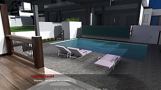 Away From Home Part 19 Redhead Hottie in the Pool by Loveskysan69