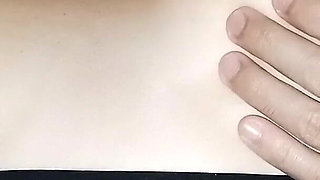 Sucking on Her Enormous Nipples, Spreading Fruit Ice Cream on Her Beautiful Big Natural Tits